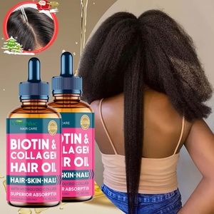Suero Natural Orgánico para el Crecimiento del Cabello con Biotina y Colágeno, Aceite Esencial Nutritivo con <span class=keywords><strong>Beneficios</strong></span> Anticaspa - Product Image 3