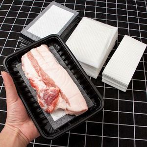 Whole Sale Disposable Absorbent <b>Meat</b> Pads 170x100mm 60ml/pcs Food Grade Eco-Friendly for Fish & <b>Poultry</b> Tray Use - Product Image 3