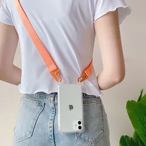 <span class=keywords><strong>Funda</strong></span> transparente para teléfono <span class=keywords><strong>con</strong></span> cordón/<span class=keywords><strong>cuerda</strong></span> para <span class=keywords><strong>iPhone</strong></span> 17 16 15 14 Pro Max <span class=keywords><strong>13</strong></span> 12 11 XR, correa cruzada tipo collar, cubierta trasera transparente - Product Image 4
