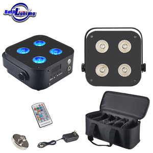 Cả hai ánh sáng BO- IR4 mini <span class=keywords><strong>LED</strong></span> 4*12W không dây uplights mệnh pin không dây <span class=keywords><strong>DMX</strong></span> cho DJ đèn đám cưới Disco Đảng tổ chức sự kiện - Product Image 1
