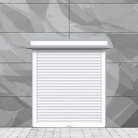 Porte de garage enroulable moderne en alliage d'aluminium JF, surface finie ignifuge, garantie de plus de 5 ans, utilisation commerciale - prix de gros