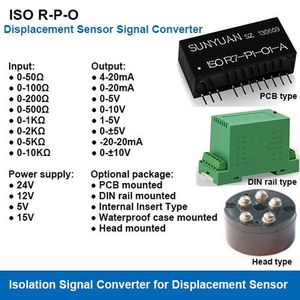 Potensiometer seri R-P-O ISO R-P-O/SY penggaris elektronik resistan perpindahan sudut Sensor sinyal otomatisasi isolasi - Product Image 3