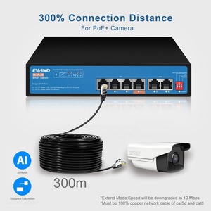 Commutateur <span class=keywords><strong>PoE</strong></span> OEM 4 8 16 24 Ports 10/100M Commutateur fibre <span class=keywords><strong>Ethernet</strong></span> non géré <span class=keywords><strong>PoE</strong></span> avec IEEE802.3af/at CCTV approprié - Product Image 5