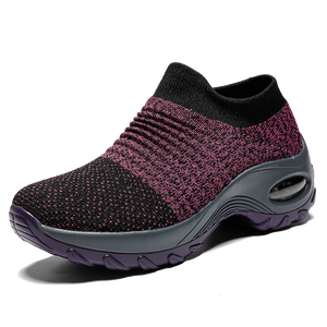 Scarpe moda taglie forti da <span class=keywords><strong>donna</strong></span> Sneaker con cuscino d'aria superiore in tessuto volante - Product Image 2