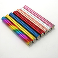 Rollo de Película de Impresión PET, Película de Transferencia de Calor Metálica Holográfica para Tela, Cuero, Textil, Material de Decoración de Ropa