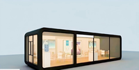 Vente en gros de petites maisons modulaires en acier préfabriquées écologiques Mini Carport Hotel Shipping Containers Panneaux sandwich de Chine