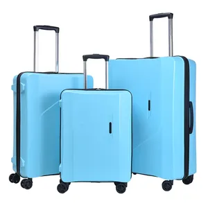 Bagagli in ABS personalizzabili OMASKA Fashion 20 24 28 pollici 3 pezzi Set borse da viaggio per Trolley da donna valigie per PC a 4 ruote