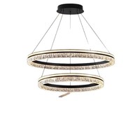 Nueva Colección 2026 de Lámparas Colgantes LED de Diseño Italiano Moderno y Lujoso con Anillo Central y Altura Ajustable para Sala de Estar y Comedor