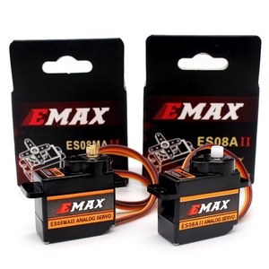 Servo Mini Metálico de Alta Sensibilidad EMAX 8g Original ES08A II, Servo Analógico para Avión y Helicóptero RC ES08MA - Product Image 3
