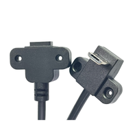 Câble micro USB 2.0 personnalisé à angle droit de 90 degrés, mâle vers femelle