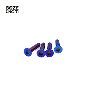 Tornillos Torx de Cabeza Plana de Titanio Grado 5 M6 M8 DIN7991 Mecanizados por CNC, de Venta Caliente, para Productos de Entretenimiento Deportivo con Hidroala - Product Image 2