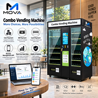 Distributeur automatique combiné multifonctionnel avec écran tactile de 21,5 pouces pour collations et boissons, idéal pour les centres commerciaux, prix d'usine en gros