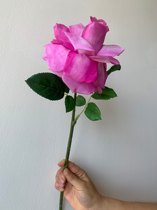 ดอกไม้ประดิษฐ์ดอกเดียวดอกกุหลาบดอกกุหลาบสำหรับตกแต่งดีไซน์ใหม่ H-392 - Product Image 6