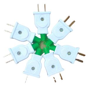 Enchufe de plástico de dos cables, enchufe de alimentación, enchufe bipolar, mini enchufe inclinable y giratorio al por mayor - Product Image 4