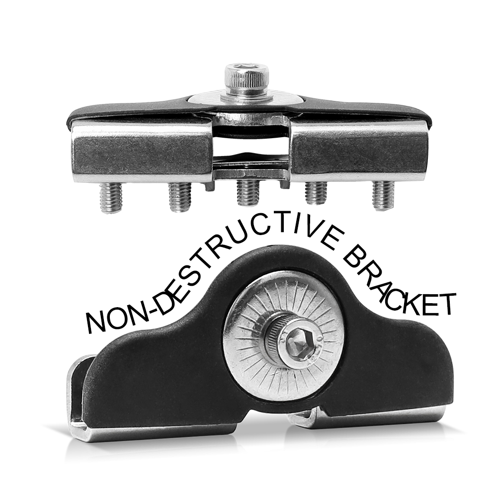 Горячая Распродажа, пара серебряных кронштейнов для универсальных автомобильных капот, светодиодные кронштейны для фар дальнего света, монтажный кронштейн из нержавеющей стали