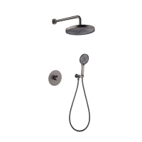 Ensemble de douche mural de haute qualité avec robinets thermostatiques à commande 2 voies, design moderne en laiton, garantie 5 ans