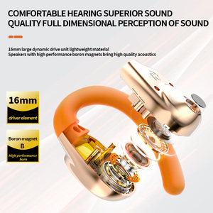 Écouteurs X3 OWS avec crochet d'oreille, affichage numérique et fixation sécurisée, étanches IPX-5, sans fil, pour la course à pied / la <span class=keywords><strong>salle</strong></span> <span class=keywords><strong>de</strong></span> <span class=keywords><strong>sport</strong></span> - Product Image 4