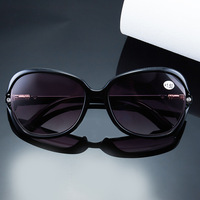 Lunettes de soleil de lecture bifocales Diamond unisexes de luxe, logo personnalisé, vente en gros, lunettes de soleil