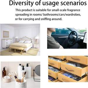 <span class=keywords><strong>Diffuseur</strong></span> d'<span class=keywords><strong>huile</strong></span> <span class=keywords><strong>essentielle</strong></span> de hêtre naturel-outil d'aromathérapie de grain de bois de voiture portable, assainisseur d'<span class=keywords><strong>air</strong></span> de roseau circulaire domestique - Product Image 6