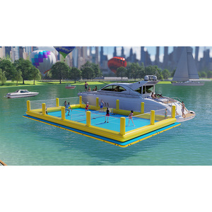 Custom Size 18x9x0.9m Floating Pickleball Tennis Court Anti Slip for Lake Water Sport - Product Image 2
