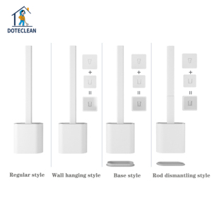 Set di Spazzole per WC da Parete Bestseller, Utensili per Pulizia Domestica con Manico Lungo, Testa in TPR, Spazzola Piatta per Tutte le Stagioni - Product Image 3