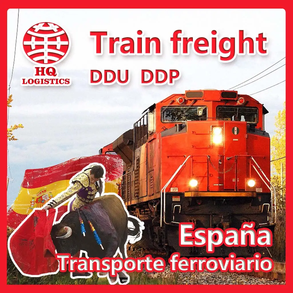 Agente de carga barato de China a España, madrid, servicio de puerta a puerta, DDP, DDU, para transporte de tren, servicio personalizado, España