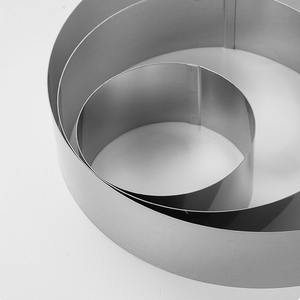 Moule à gâteau rond en acier inoxydable de qualité alimentaire pour tiramisu et mousse, hauteur 6 <span class=keywords><strong>cm</strong></span>, anneau de décoration de gâteau, coupe-gâteau - Product Image 5