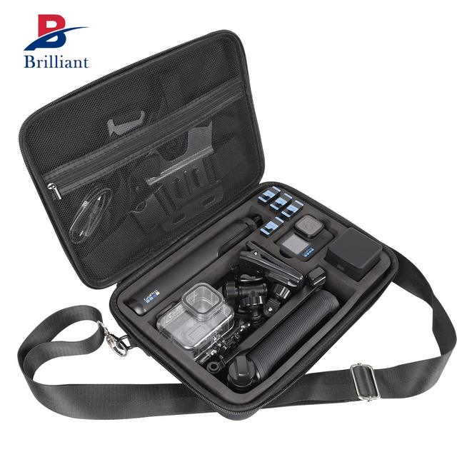 Custom Luxury Casual Digital Camera EVA Hard Shell Case with Zipper Waterproof & Durable for Travel and Action Cameras