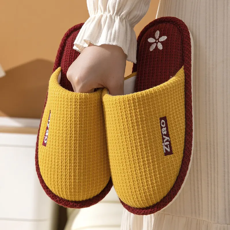 Nicecun-Zapatillas de casa de felpa cómodas y personalizadas para mujer, calzado interior cálido de invierno, piel esponjosa de lujo con cara sonriente, zapatos de casa