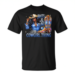 Camiseta para mujer Cowgirl Boots & Bling It's A Cowgirl Thing - Product Image 2