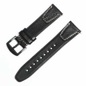 สายหนังแท้คุณภาพสูงขนาด 18 มม. 20 มม. 22 มม. สไตล์วินเทจ พร้อมหัวเข็มขัดสแตนเลส สำหรับนาฬิกา Samsung Galaxy Apple HUAWEI - Product Image 5