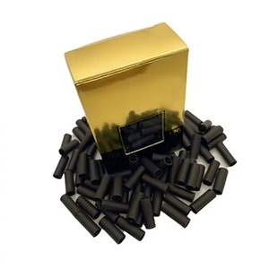 Cônes à rouler jetables de qualité supérieure avec finition métallique noire personnalisée, lot de 20 - Product Image 1