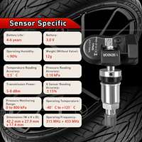 Capteur Autel MX 100% authentique en caoutchouc OE, valve universelle programmable pour la pression des pneus TPMS, état neuf