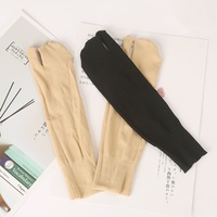Chaussettes fines en velours de soie tricotées pour femmes, printemps-été, opaques, à deux orteils, antibactériennes, écologiques, couleurs personnalisables