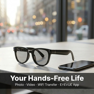 Gafas Inteligentes OEM con IA, Cámara Manos Libres, Grabación de Video 1080P, Transferencia WiFi, Asistente de Voz, Altavoz Abierto, Panel Táctil Magnético - Product Image 6