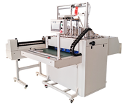 Machine semi-automatique de reliure de livres 2200W, équipement de production de couvertures rigides pour albums photo et carnets, construction métallique, petite taille