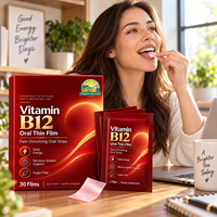 LIFEGARDEN Vitamine B12 Bandes à dissolution rapide Soutien Énergie et Vitalité Sans Sucre Personnalisé OEM ODM Marque Privée