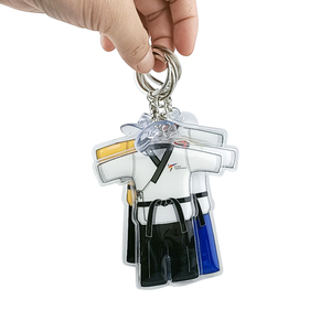Promotional Products Custom Multicolor Martial Arts Taekwondo Keychains Poomsea Uniform Keychain