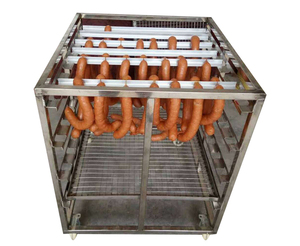 Four de fumage électrique/gaz/<span class=keywords><strong>vapeur</strong></span> Machine à fumer le poisson chaud et froid Dispositif de viande sèche avec qualité automatique pour saucisse - Product Image 3