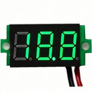 DC 3.2 ~ 30V Two Lines LED Digital Voltmeter With Reverse Polarity Protection