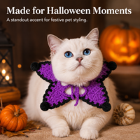 Écharpe pour animaux de compagnie en polyester à motif étoile pour Halloween, idéale pour les collections d'accessoires saisonniers pour animaux de compagnie (vente en gros)