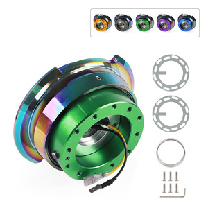 ชุดปลดเร็วพวงมาลัย NRG อลูมิเนียมอัลลอยด์ สีฟ้า สไตล์รถแข่ง YC101150 - Product Image 2