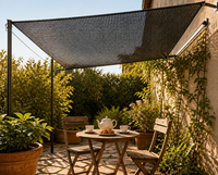 Voile d'ombrage en tissu maillé pour extérieur, jardin, patio, balcon, cour, plantes