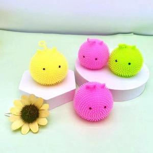 Hot Sale TPR Luminous Cuties Stress Relief Puffer Flashing Bouncy Spiky <b>Ball</b> <b>Squeeze</b> Decompression Toys for Kids Boys and Girls - Product Image 3