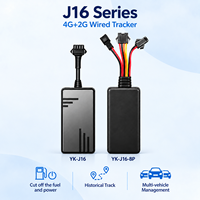 Traceur GPS filaire 4G+2G série J16 pour voitures et camions, suivi en temps réel, lecture de l'itinéraire sur 180 jours et coupure à distance du carburant