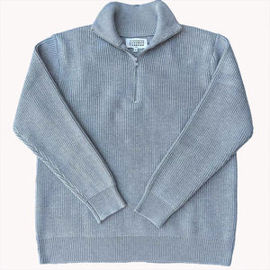 Suéter de Punto Holgado con Cuello Alto y Media Cremallera, Mezcla de Lana, Estilo Informal, Unisex, Prenda Exterior, Top de Punto con Cuello Alto y Media Cremallera - Product Image 3