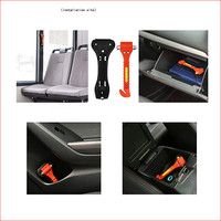 High Quality Seat Belt Cutter Safety Hammer with Belt Cutter Emergency Tool Car Glass Breaker