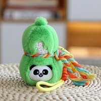 En gros, Porte-clés pendentif en peluche Fulu Gourd mignon, style dessin animé, pour sac, amusant et exquis, cadeau pour enfants