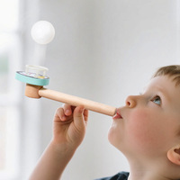 Appareil d'entraînement respiratoire pour enfants - Jeu de soufflage de balle - Balle suspendue - Pratique d'intégration sensorielle des muscles buccaux