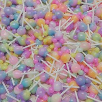 Resin Lucu Terbaru Warna-warni Mouse Lollipop Charm Flat Back Cabochon untuk Pembuatan Perhiasan Gantungan Kunci Anting Kalung